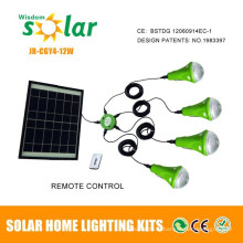 Portables minis kits de lumière solaires pour l’éclairage domestique, kits d’éclairage intérieur mini avec CE